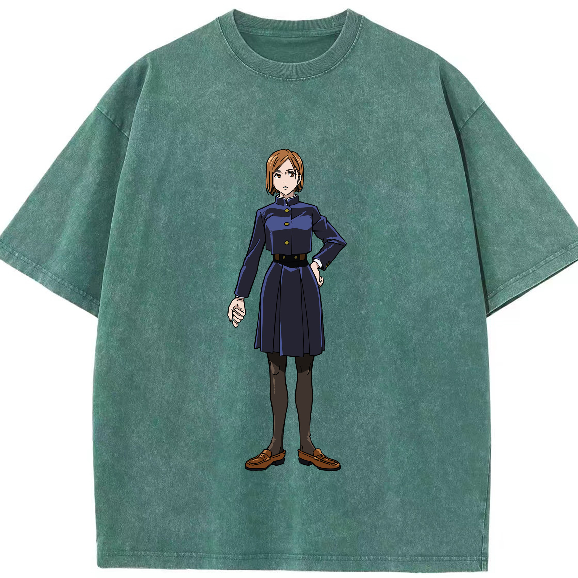 （画像用） 呪術廻戦 Jujutsu Kaisen 綿100% ヴィンテージ風 半袖Tシャツ（フロントプリント）